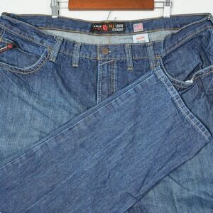 Ariat M3 Loose Straight FR Flame Resistant Work Jeans Mens 46x30 Blue Denim NFPA